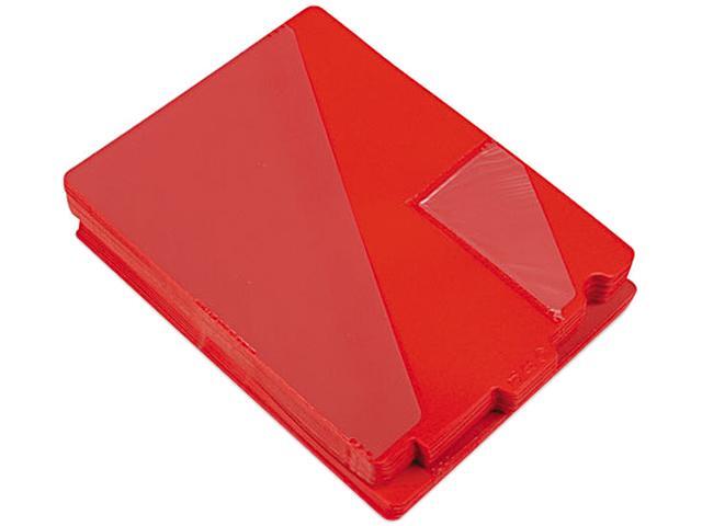 Letter Poly Box of 50 Smead 61960 Out Guides with Diagonal-Cut Pockets Red