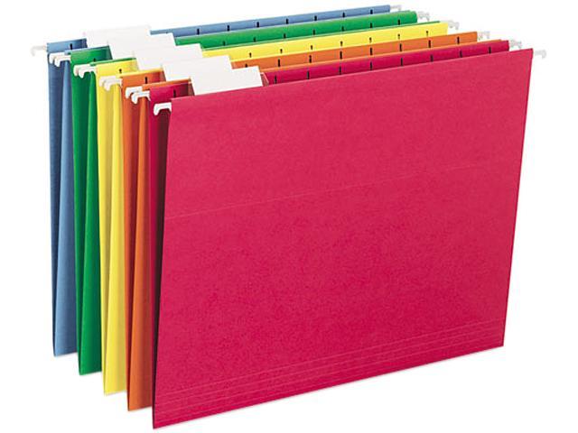 50 Smead File Tabs Flex Vision Hanging file Folder 2 Packs 25 1/5 Cut red Vinyl 