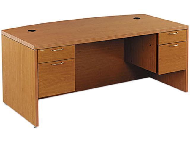 Valido 11500 Bow Top Double Pedestal Desk, 72w x 36d x 29-1/2h, Bourbon Cherry