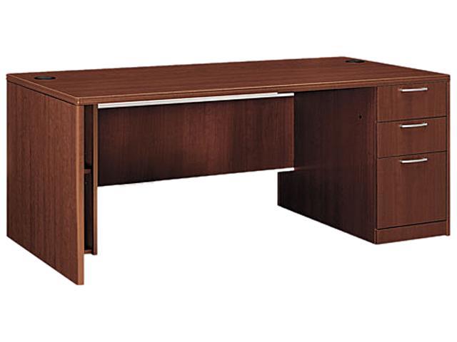 Attune Right Pedestal Desk, Frosted Mod Panel, 72w x 36d x 29-1/2h, Shaker CY