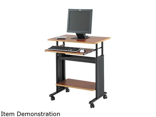 Safco 1925CY 28" Wide Adjustable Height Workstation, 22d x 34h, Cherry Laminate