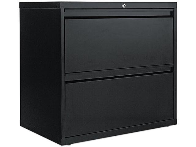 Two Drawer Lateral File Cabinet 30w X 19 1 4d X 28 3 8h Black