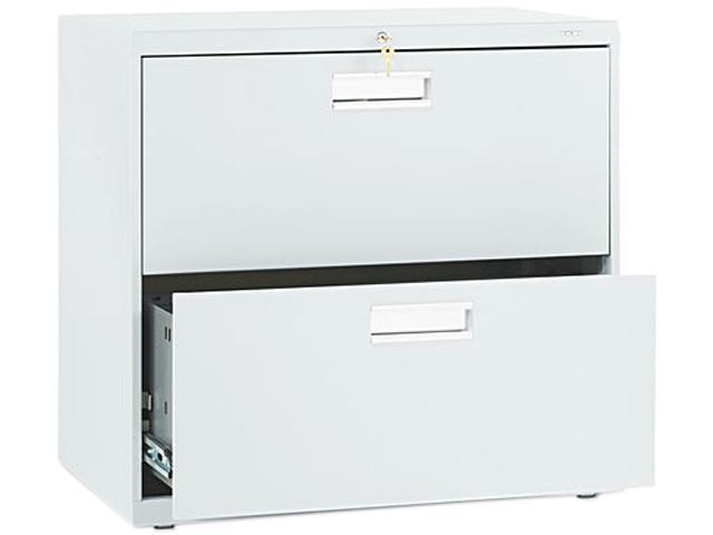 HON 672LQ 600 Series Two-Drawer Lateral File, 30w x19-1/4d, Light Gray