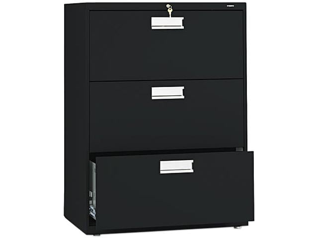 600 Series Three Drawer Lateral File 30w X 19 1 4d Black