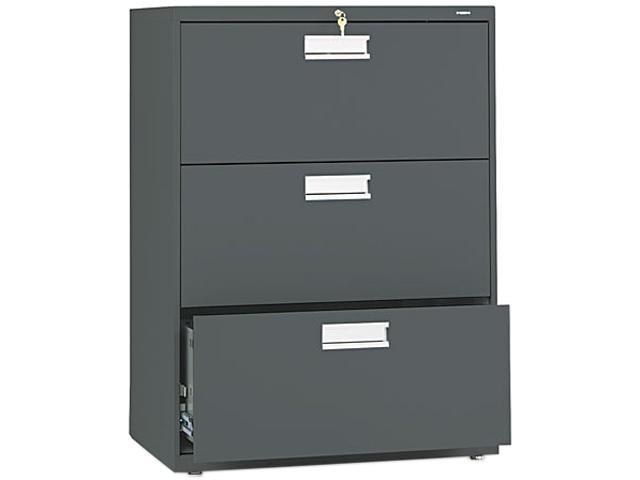 600 Series Three Drawer Lateral File 30w X 19 1 4d Charcoal