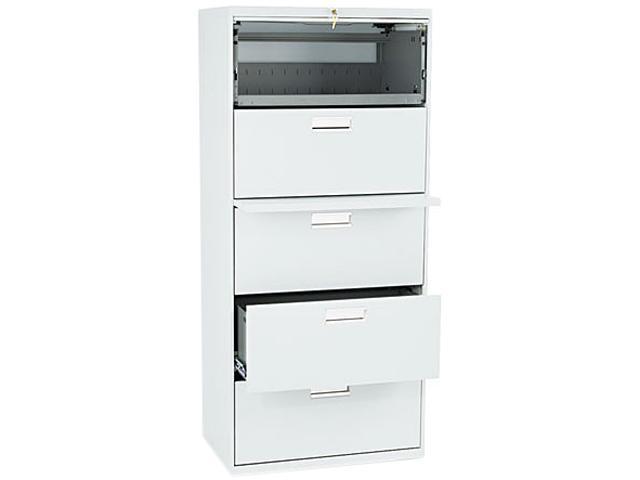 600 Series Five Drawer Lateral File 30w X 19 1 4d Light Gray