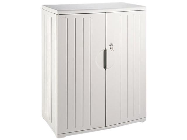 Iceberg 92563 Officeworks Resin Storage Cabinet 36w X 22d X 46h Platinum Newegg Com