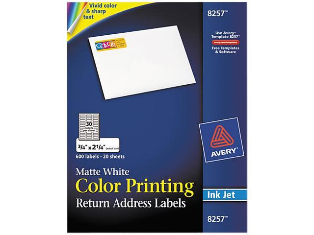 avery inkjet labels