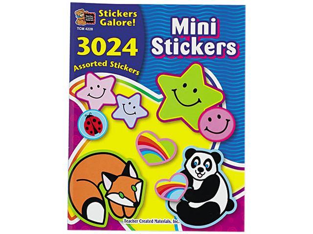 Teacher Created Resources 4228 Sticker Book, Mini Size, 3024/Pack