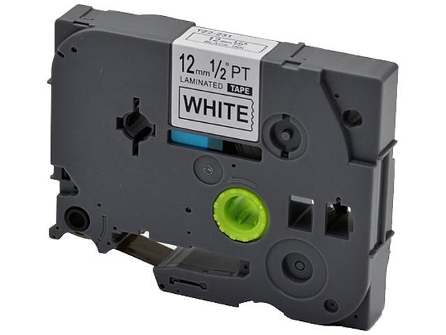 5PK TZe231 TZ 231 Black On White Label Tape For Brother P-Touch PT-1830C 12MM