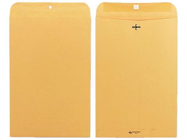 Photo 1 of Quality Park Clasp Envelope, 10 x 15, 28lb, Light Brown, 100/Box