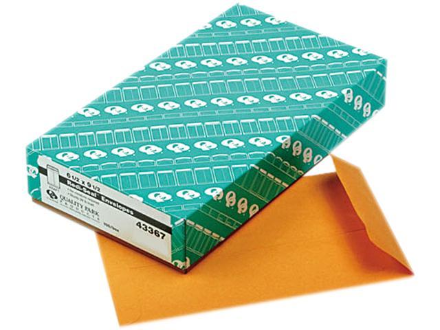 Quality Park 43367 Redi-Seal Catalog Envelope, 6 1/2 x 9 1/2, Light Brown, 100/Box