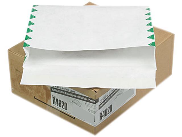 Quality Park R4620 Tyvek Booklet Expansion Mailer, First Class, 10 x 13 x 2, White, 100/Carton