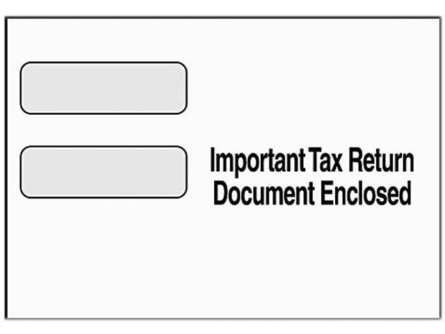 Tops 2222 Double Window Tax Form Envelope / 1099r / misc Forms, Gummed