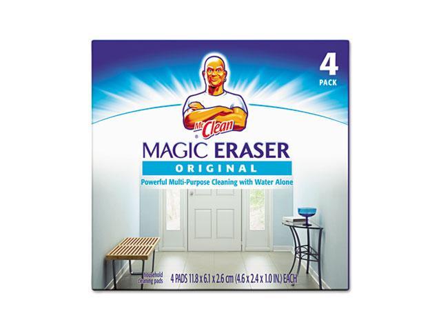 Mr. Clean 43516 Magic Eraser Foam Pad, 3 x 3, White, 4/Box