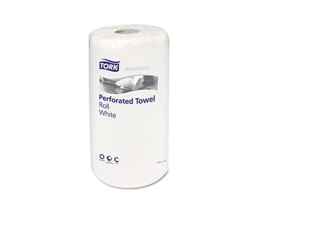 Tork HB9201 Perforated Roll Towels, White, 11 x 6 3/4, 2-Ply, 120/Roll, 30 Rolls/Carton, 1 Carton