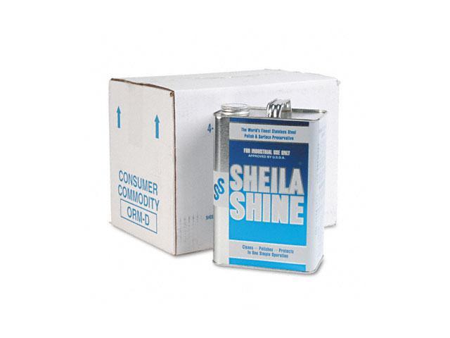 Sheila Shine 4CT Stainless Steel Cleaner & Polish, 1 gal. Can, 4/Carton