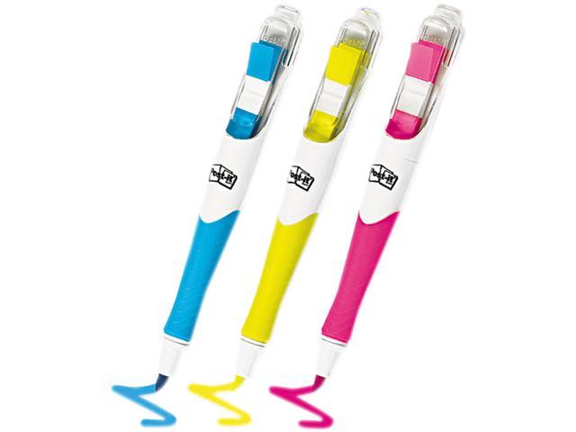 Yellow 50-Color Coordinated Flags/Highlighter and Blue Post-it Flag+ Highlighter V2JPX Pink 6 Pack 