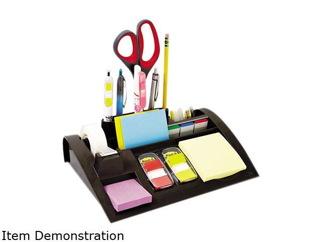 Post-it C-50 Notes Dispenser with Weighted Base, Plastic, 12 x 8 x 2, Charcoal Gray