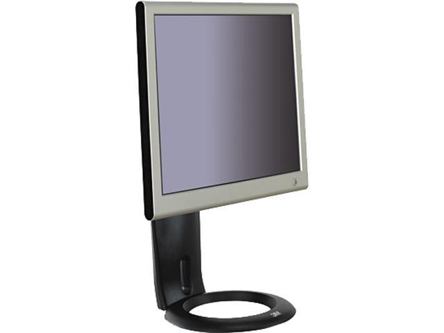 3M MMMMS110MB Easy-Adjust LCD Monitor Stand, 8 1/2 x 5 1/2 x 8 1/2 to 13 1/2, Black