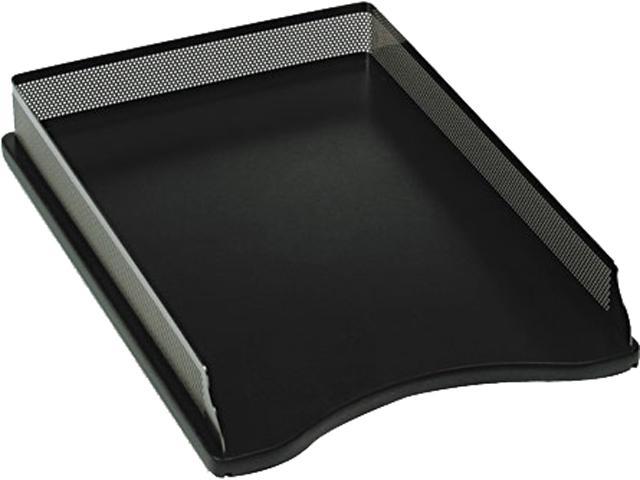 Rolodex E22615 Distinctions Self Stacking Desk Tray Metal Black