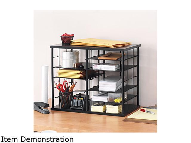 Rubbermaid 1738583 12 Slot Organizer Mdf Desktop Sorter 21 X 11