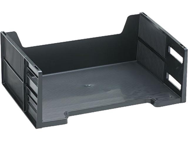 Rubbermaid 17601 Stackable High Capacity Side Load Letter Tray Rubbermaid 17601 Stackable High Capacity Side Load Letter Tray Polystyrene Ebony