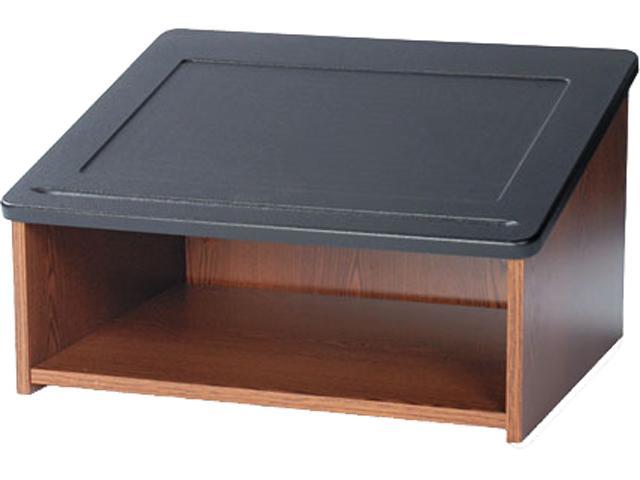 Safco 8916MO Tabletop Lectern - Medium Oak - Wood - 24"w x 18 1/2"d x 13 3/4"h - 27 lbs