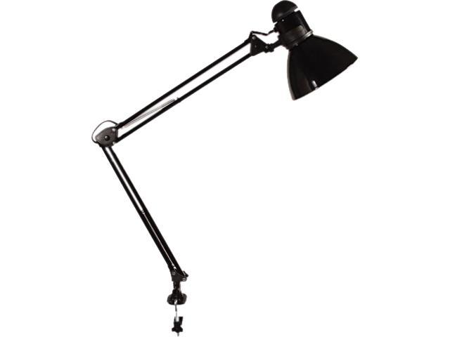 Ledu L502BK Opti Series Swing Arm Incandescent Lamp, 30 Inches Reach, Black