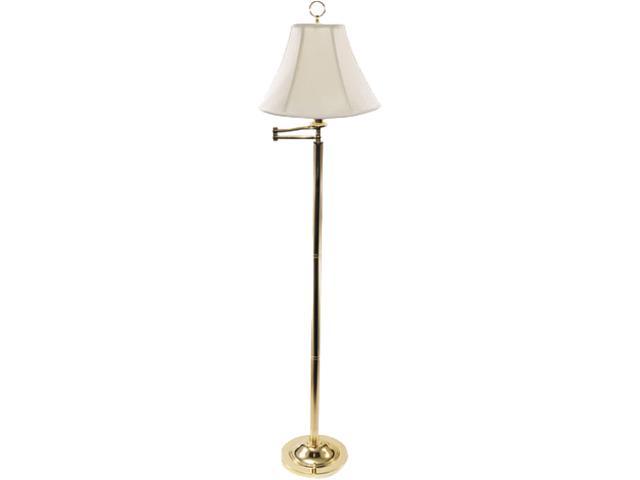 Ledu L579BR Brass Swing Arm Incandescent Floor Lamp, 58 Inches High