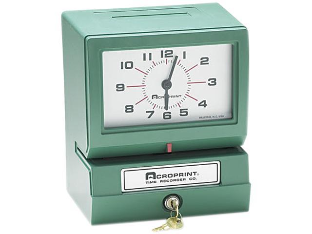 Photo 1 of Acroprint 01-2070-413 Model 150 Analog Automatic Print Time Clock with Month/Date/0-23 Hours/Minutes