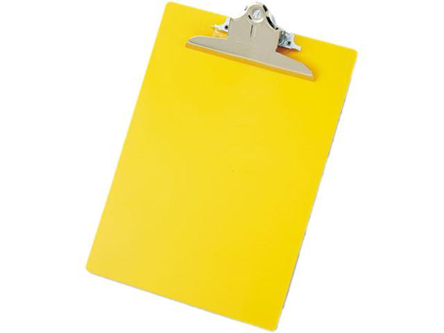 Saunders 21605 Plastic Antimicrobial Clipboard, 1" Capacity, Holds 8-1/2w x 12h, Yellow