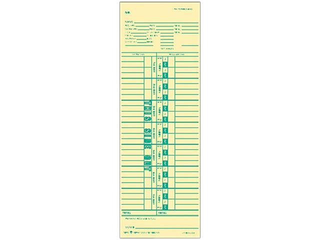 Tops 1255 Time Card for Cincinnati, Simplex, Weekly, 3-1/2 x 10-1/2 ...