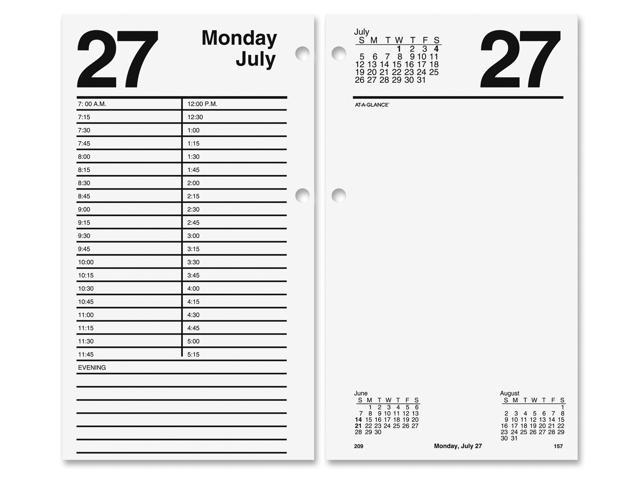 At A Glance E210 50 Large Desk Calendar Refill 4 1 2 X 8