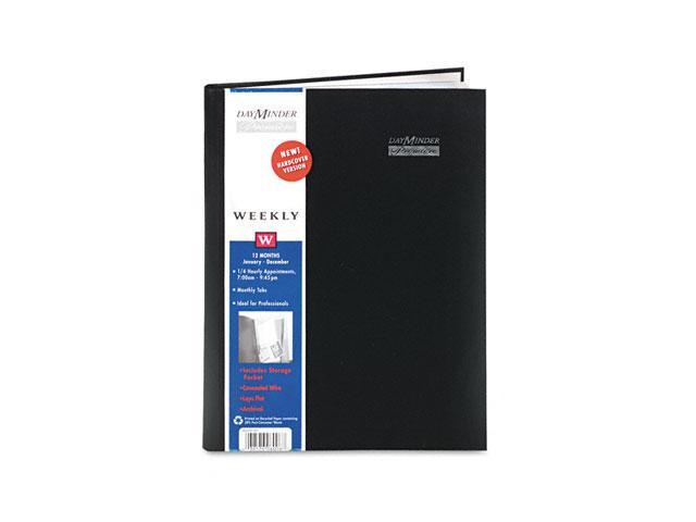 Dayminder Premiere G520h-00 Recycled Weekly Appointment Book, Black, 8 