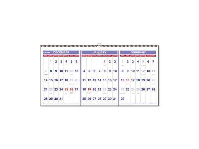 AT-A-GLANCE PM14-28 Three-Month Reference Wall Calendar - Newegg.com