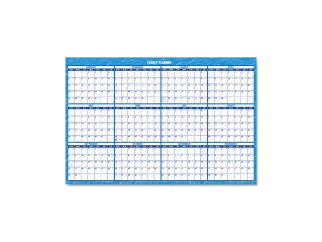 AT-A-GLANCE PM200-28 Recycled Horizontal Erasable Wall Planner, 36