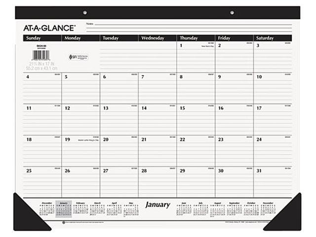 AT-A-GLANCE SK24-00 Classic Desk Pad, 22 x 17, 2016 - Newegg.com