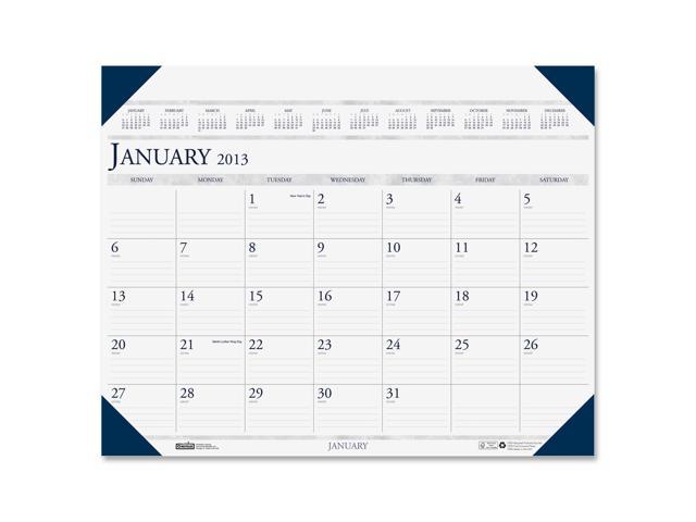House of Doolittle 180-HD Executive Monthly Desk Pad Calendar w/Alternating Page Colors, 24 x 19