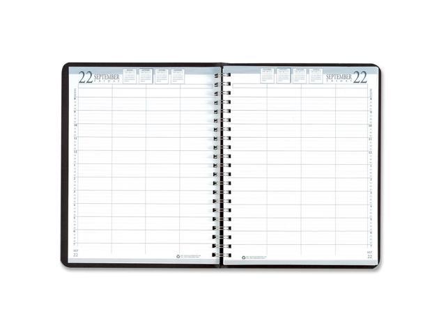 House of Doolittle 281-02 Eight-Person Group Practice Daily Appointment Book, 8 x 11, Black