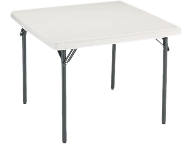 Iceberg 65273 IndestrucTable TOO 1200 Series Resin Folding Table, 37w x 37d x 29h, Platinum