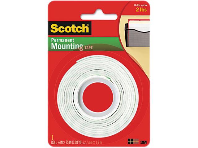 110 Scotch Permanent Mounting Tape 3m 1/2 Inch x 75 Inches 