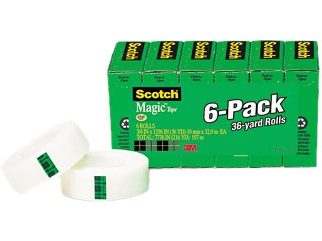 Scotch 810-6pk Magic Office Tape, 3 4