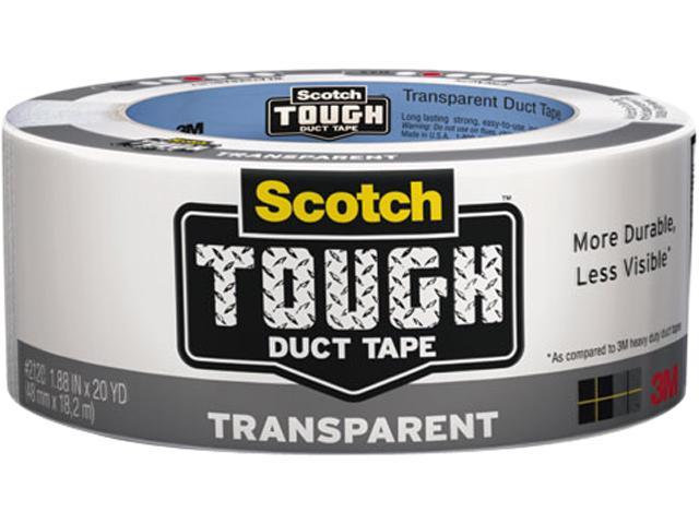 Scotch 2120-A Tough Duct Tape - Transparent, 1.88" x 20 yards, Clear