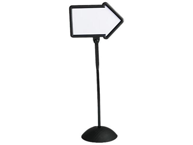 Safco 4173BL Double-Sided Arrow Sign, Dry Erase Magnetic Steel, 25 1/2 x 60, Black Frame