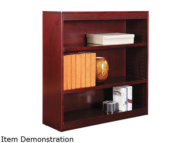Alera Bcs33636my Square Corner Bookcase Wood Veneer 3 Shelf 35