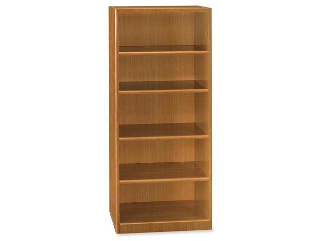Bush Furniture Quantum Series Bookcase, 5 Shelves, 29-1/4w x 14-5/8d x 67h, Modern Cherry