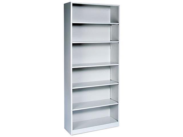 HON S82ABCQ Metal Bookcase, 6 Shelves, Light Gray - Newegg.com