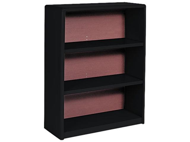 Safco 7171BL Value Mate Series Bookcase, 3 Shelves, 31-3/4w x 13-1/2d x 41h, Black
