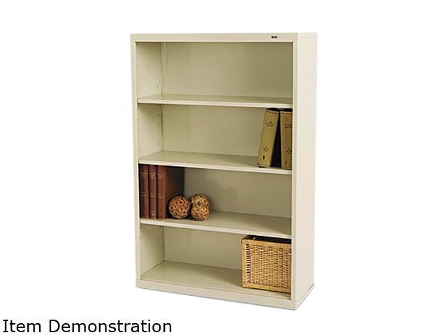 Tennsco B-53PY Metal Bookcase, 4 Shelves, 34-1/2w X 13-1/2d X 52-1/2h ...